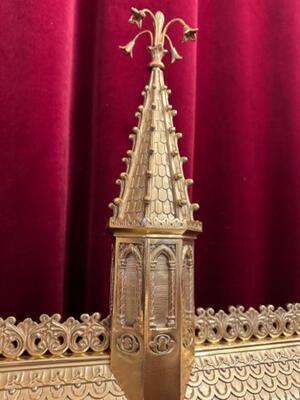 Exceptional Large Reliquary style Romanesque - Style en Bronze / Polished and Varnished, France 19 th century ( Anno 1865 )