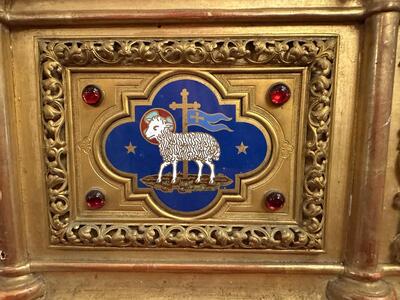 Tabor style Romanesque - Style en Wood / Gilt / Enamel / Stones, France 1874