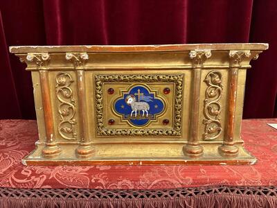 Tabor style Romanesque - Style en Wood / Gilt / Enamel / Stones, France 1874