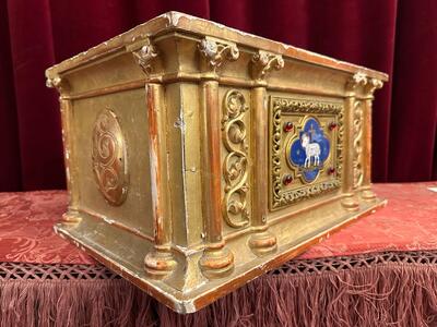 Tabor style Romanesque - Style en Wood / Gilt / Enamel / Stones, France 1874