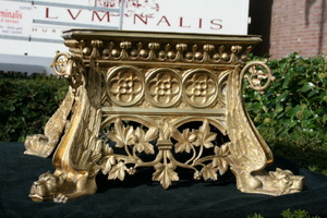 Tabor style Romanesque en Bronze / Gilt, France 19 th century ( Anno 1870 )