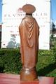 Sacred Heart en hand-carved wood Oak, Dutch 20th century (Anno 1930)