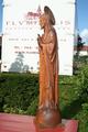 Sacred Heart en hand-carved wood Oak, Dutch 20th century (Anno 1930)