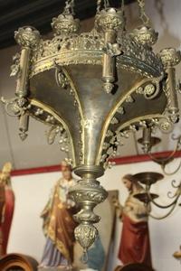 Sanctuary Lamp en bronze, France 19th century