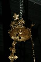 Sanctuary Lamp en Brass / Bronze, FRANCE 19 th century