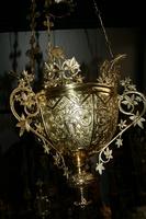Sanctuary Lamp en Brass / Bronze, FRANCE 19 th century