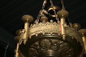 Sanctuary Lamp en Brass / Bronze, FRANCE 19 th century