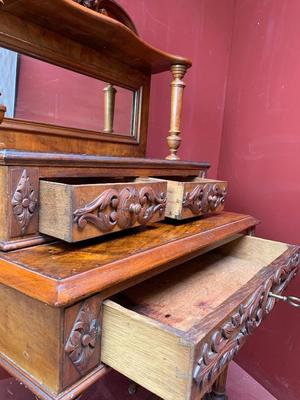 Secretaire en Walnut wood , France 19th century ( anno 1875 )