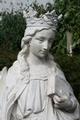 St. Catherine Statue en Terra-Cotta polychrome, France 19th century