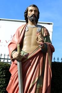 St. Donatus en Terra-Cotta polychrome, France 19th century