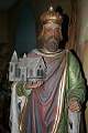 St. Henricus Statue en plaster polychrome, France 19th century