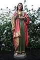 St. John Statue en wood polychrome, France 19th century