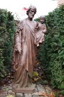 St Joseph Statue en CAST IRON, France 19th century