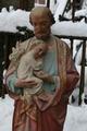 St. Joseph Statue en plaster polychrome, France 19th century