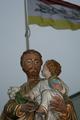 St. Joseph Statue en Terra-Cotta polychrome, Belgium 19th century