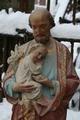 St. Joseph Statue en plaster polychrome, France 19th century