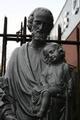 St Joseph Statue. Measures Base: 40 Cm W. X 35 Cm D. en CAST IRON, France 19th century