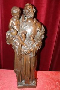 St. Joseph Statue. Weight: 21 Kgs ! en Bronze, Dutch 19th century