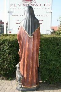 St. Margareta Of Cortona Statue en Terra-Cotta, France 19th century