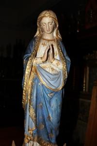 St. Mary en PLASTER POLYCHROME, France 19th century