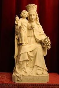 St. Mary & Child en plaster, Belgium 20th century (Anno 1930)