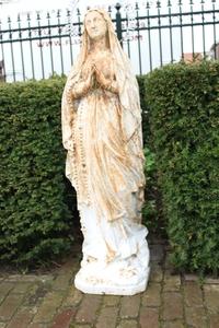 St. Mary Lourdes Statue en Cast - Iron, France 20th century / 1915