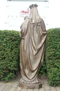 St. Mary Statue en Cast Iron, France 19th century