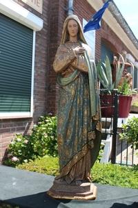 St. Mary Statue en wood polychrome, France 19th century