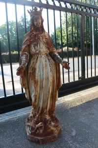 St. Mary Statue en CAST IRON, France 19th century