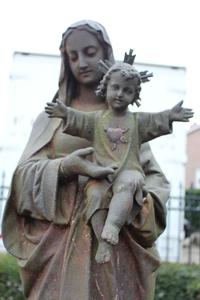 St. Mary Statue en CAST IRON, France 19th century