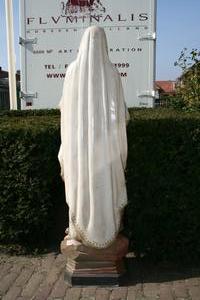 St. Mary Statue en PLASTER POLYCHROME, France 19th century