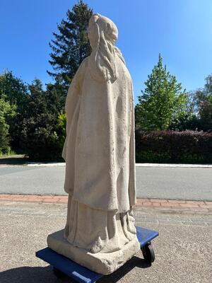 St. Mary Suitable For Outside ! en Hand - Carved Sandstone, France 19 th century