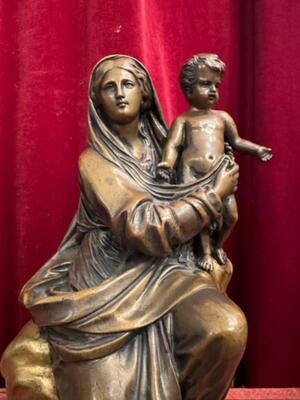 St. Mary With Child  en Bronze, Netherlands 19 th century