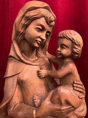 St. Mary With Child en Wood, Southern Germany 20th Century