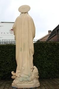 St. Mary With Child en plaster polychrome, Belgium 19th century