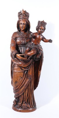 St. Mary With Child  en Oak wood, France 19 th century