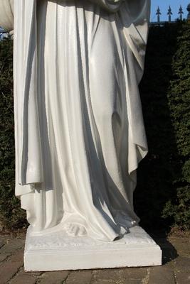 St. Mary With Child en plaster polychrome, Belgium 19th century