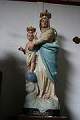 St. Mary With Child Statue en plaster polychrome, France 19th century