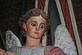 St. Michael Statue en plaster polychrome, France 19th century
