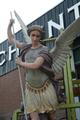 St. Michael Statue en plaster, Belgium 19th century