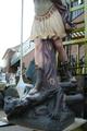 St. Michael Statue en plaster polychrome, France 19th century