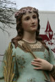 St. Philomena Statue en PLASTER POLYCHROME, France 19th century