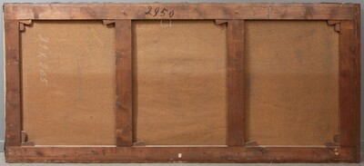 St.Ursula On Her Deathbed Painting Louis Justin Maurice Perrey (1856-1904) Expected ! en Painted on Linen, France 19 th century