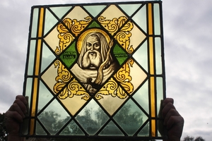 Stainded Glass Window en glass, Dutch 19th century