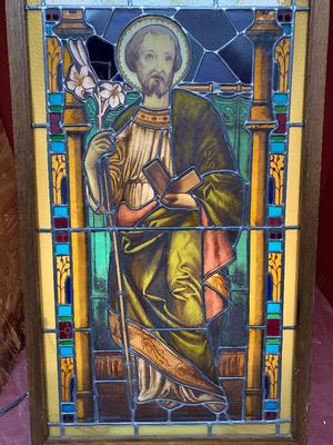 Stained Glass Window en Glass, Dutch 20th century ( 1910 )