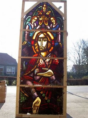 Stained Glass Window. Restaurations Needed ! en Glass, Dutch