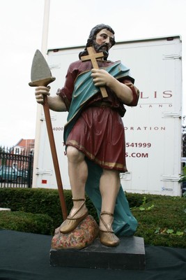 Statue en wood polychrome, Germany 19th century