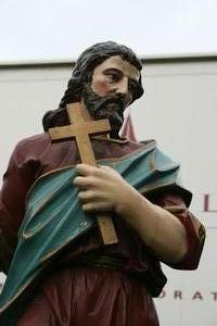 Statue en wood polychrome, Germany 19th century