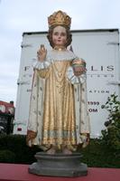 Statue Infant / Jesus Of Praque en Plaster polychrome, Belgium 19th century ( anno 1875 )