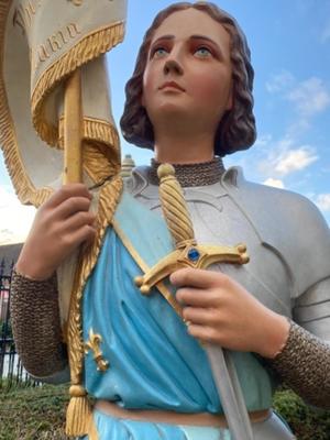 Statue Jeanne D Arc / Joan Of Arc en Plaster polychrome, France